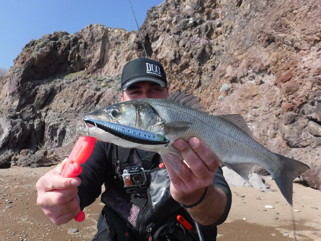 Seabass on topwater lures / Shore fishing Greece 